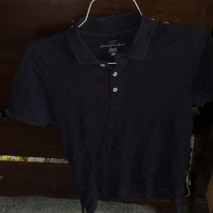 Men's H&M Solid Navy Polo